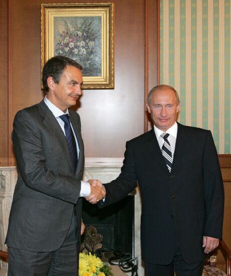VLADIMIR PUTIN JOSE LUIS RODRIGUEZ ZAPATERO