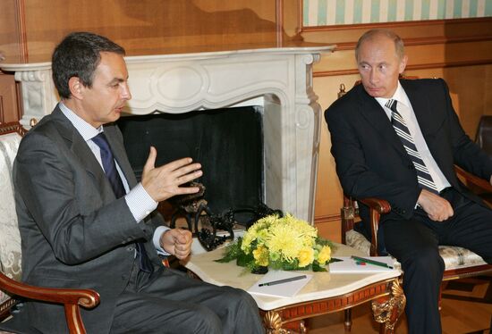 VLADIMIR PUTIN JOSE LUIS RODRIGUEZ ZAPATERO