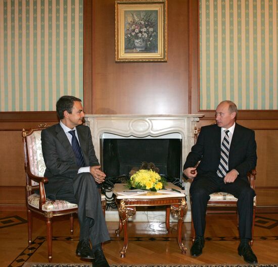 VLADIMIR PUTIN JOSE LUIS RODRIGUEZ ZAPATERO