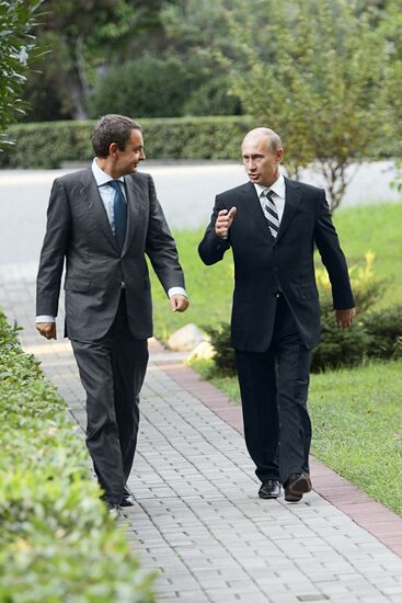 VLADIMIR PUTIN JOSE LUIS RODRIGUEZ ZAPATERO