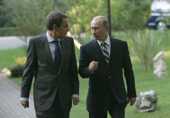 VLADIMIR PUTIN JOSE LUIS RODRIGUEZ ZAPATERO