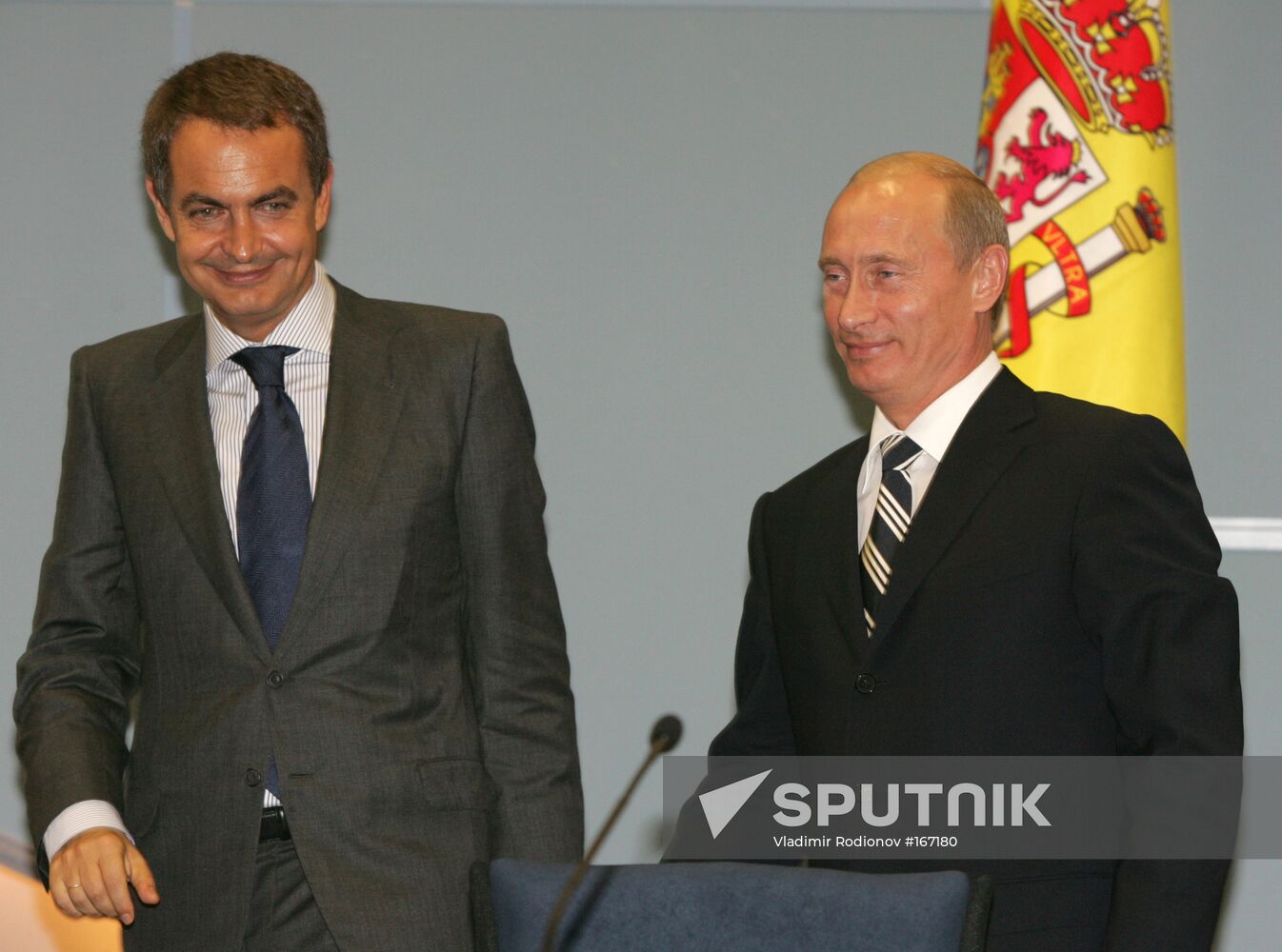 VLADIMIR PUTIN JOSE LUIS RODRIGUEZ ZAPATERO