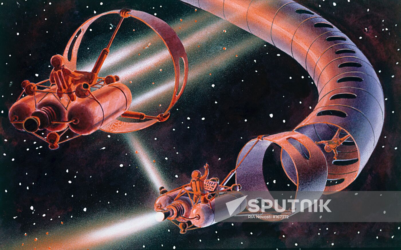 Leonov Sokolov painting space science fiction
