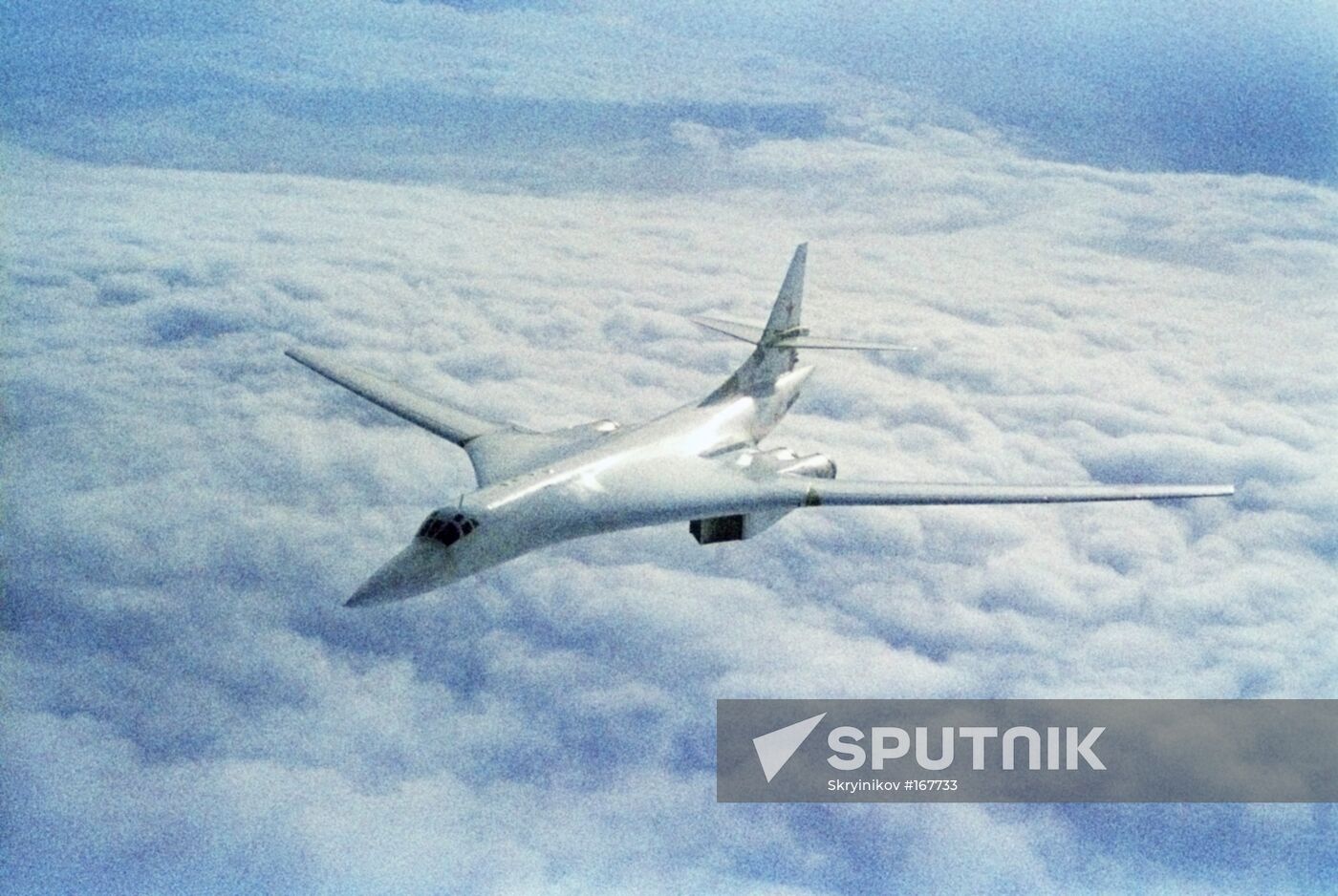 TU-160 aircraft flight 