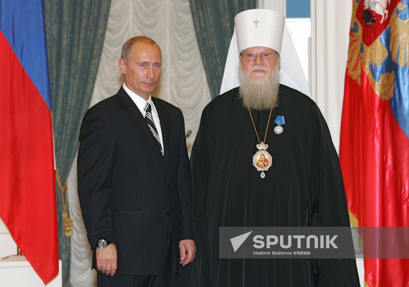 Vladimir Putin and Metropolitan Isidore