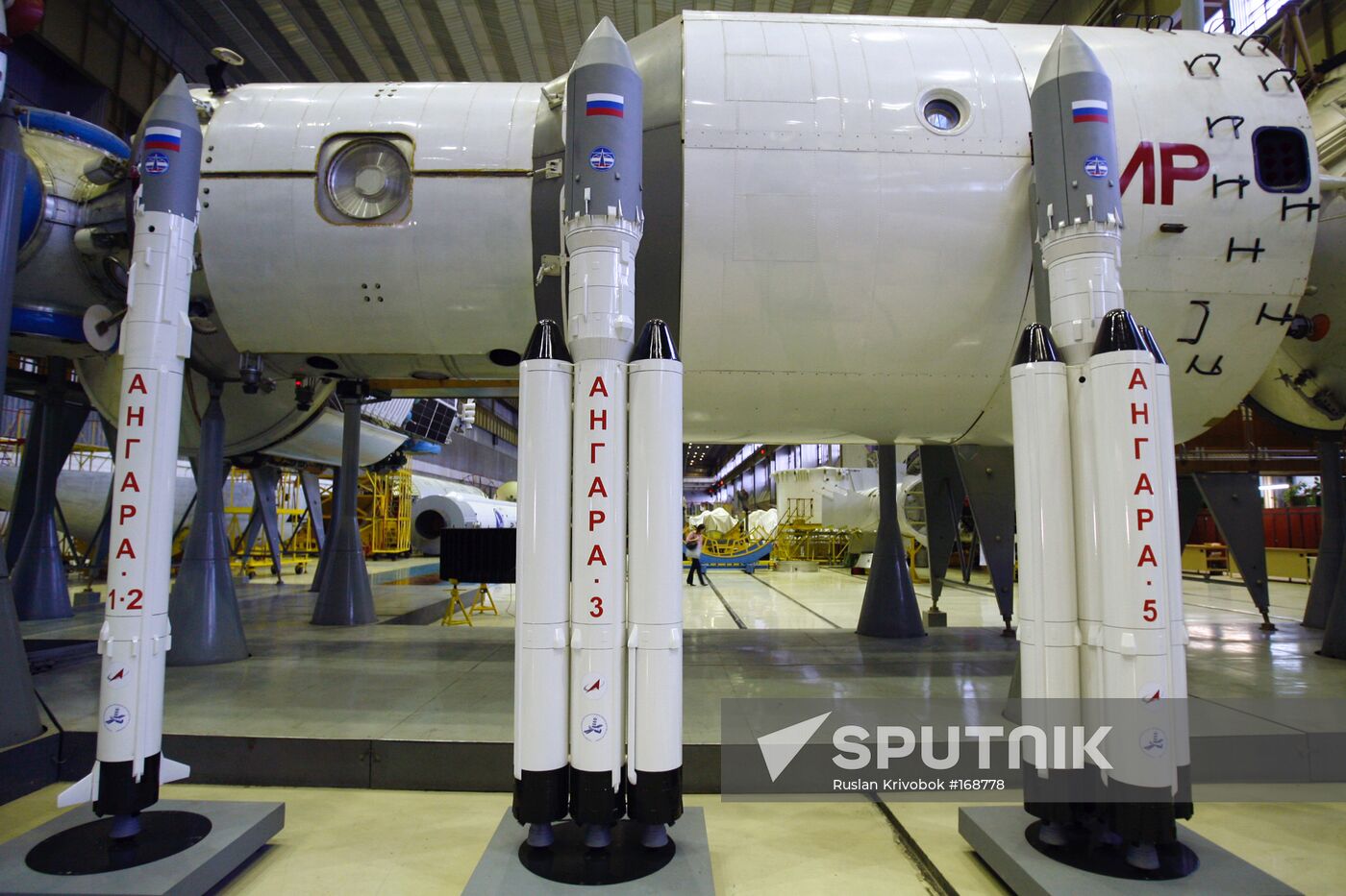 Models of Angara launch vehicles