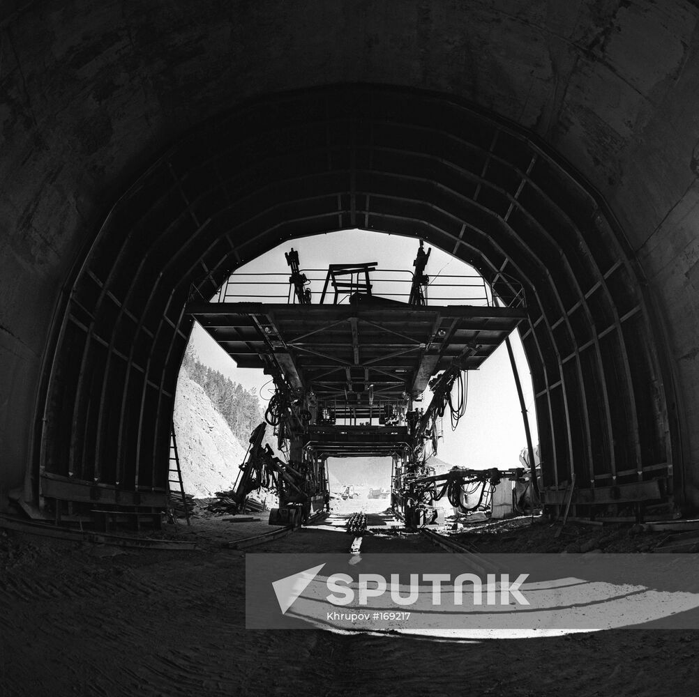 Baikal-Amur Mainline tunnel construction