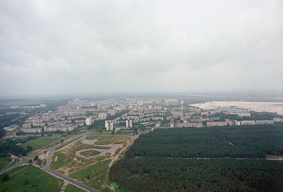 Pripyat ghost town panorama disaster Chernobyl NPP