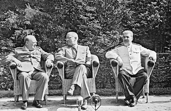 Potsdam conference Churchill Truman Stalin