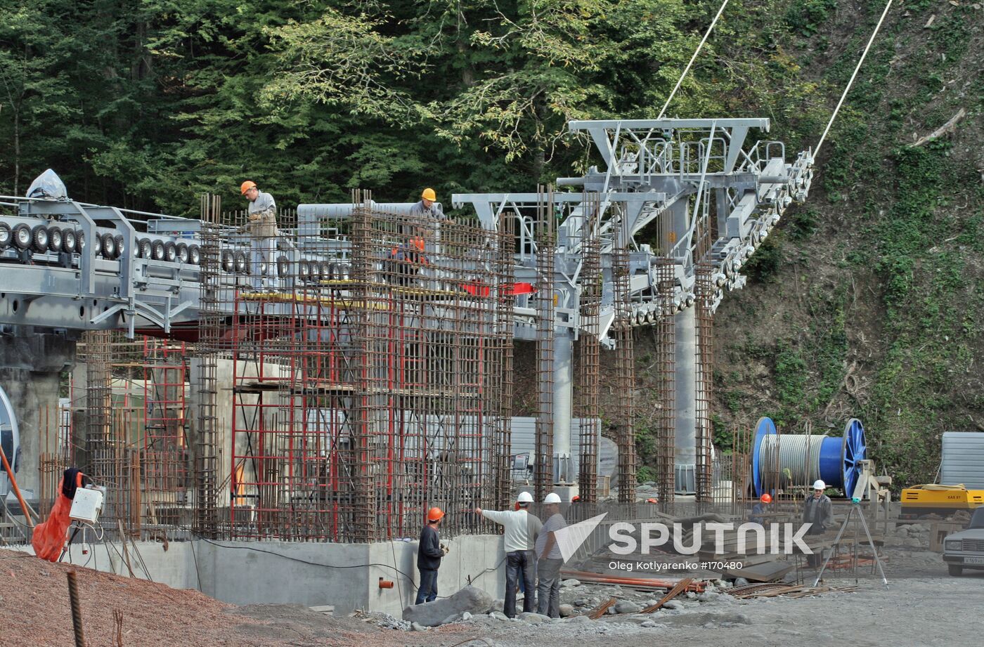Construction work in Sochi