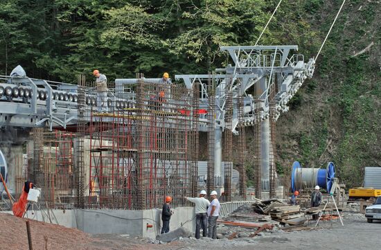 Construction work in Sochi