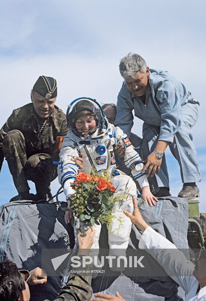 Sharman astronaut United Kingdom landing