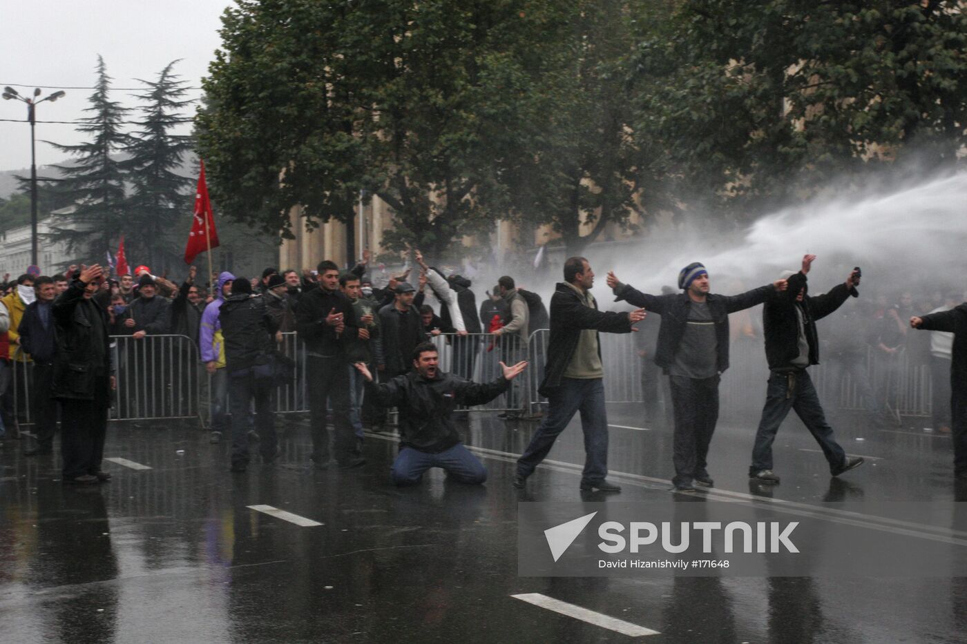 Dispersal of opposition rally in Tbilisi