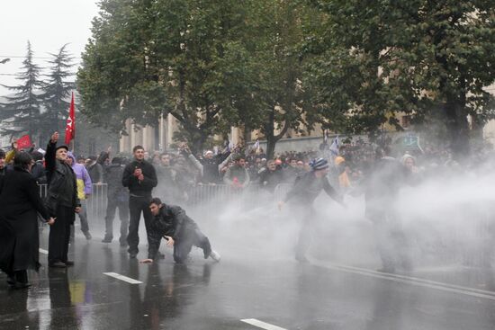 Dispersal of opposition rally in Tbilisi