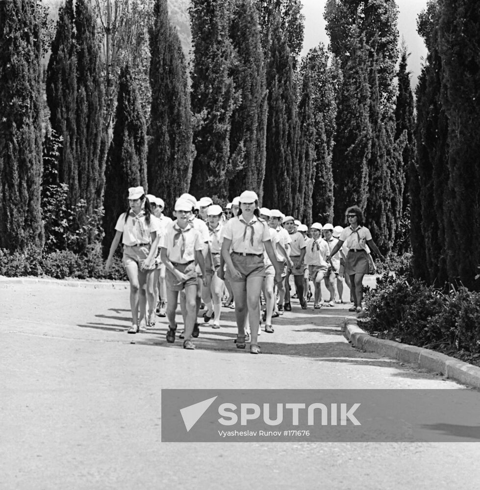 Artek Young Pioneer Camp children