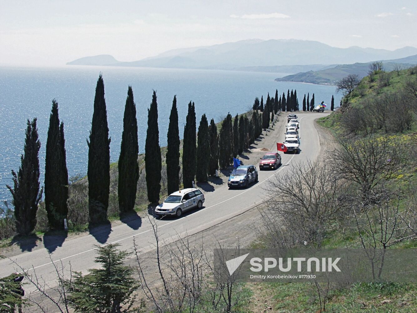 The Crimea, highway, Sudak