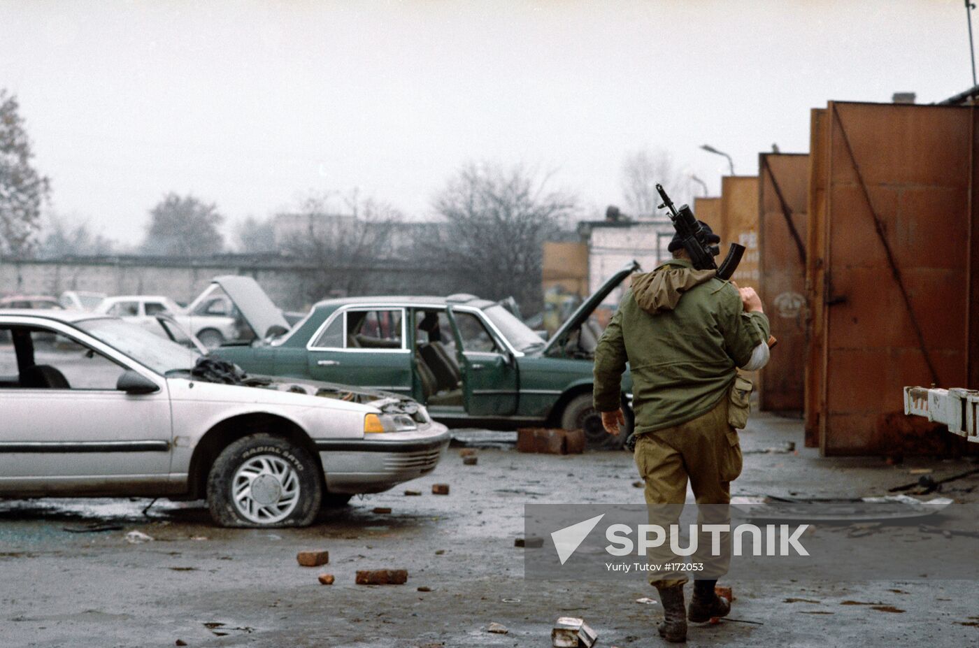 Chechnya, Grozny, warehouse, cars, theft
