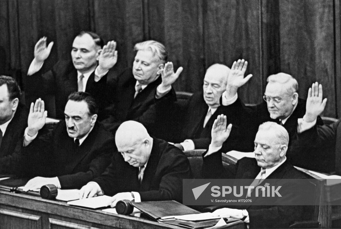 USSR Supreme Soviet meeting Khrushchev Chairman USSR Council of 