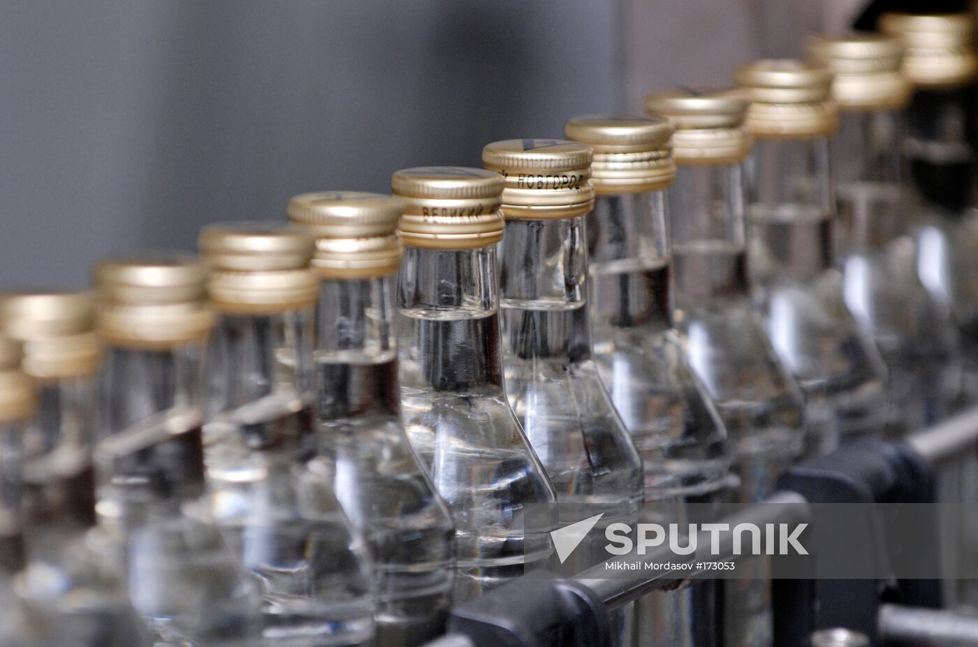 Production process at OAO Alkon alcoholic beverages plant