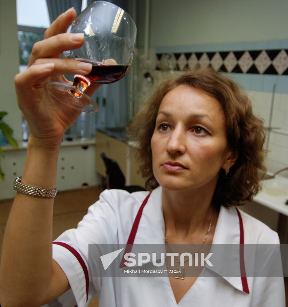 Production process at OAO Alkon alcoholic beverages plant