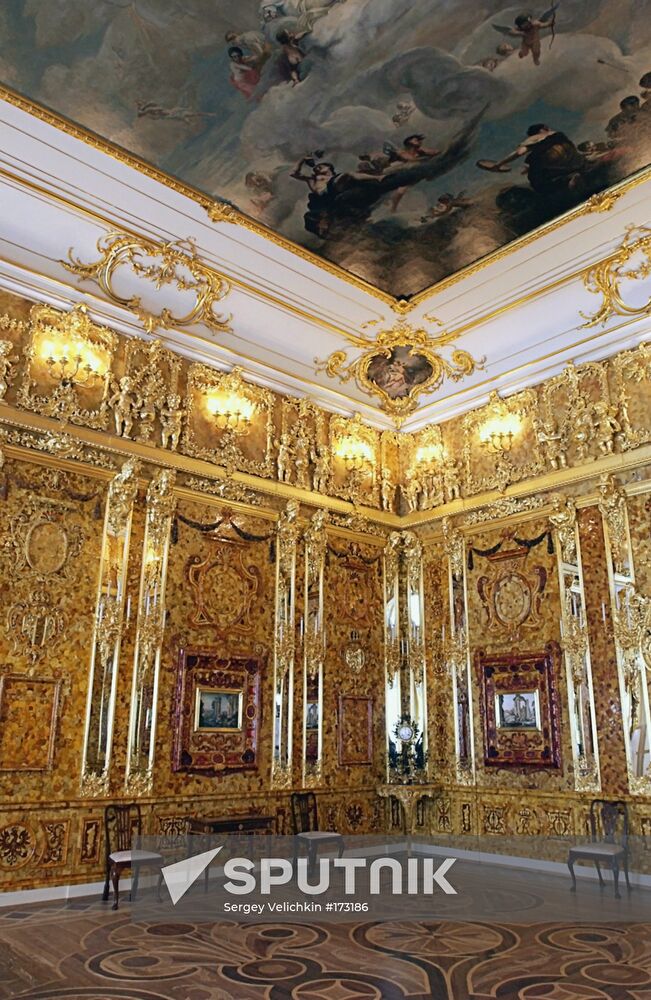 Amber Room in Catherine Palace