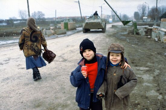 Chechnya Grozny suburb
