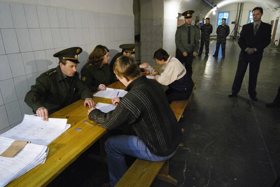 Pre-trial detention house polling station