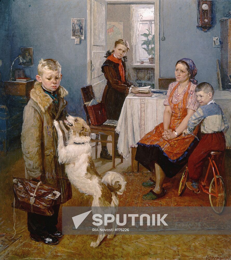 Reshetnikov Painting "Again a Pair"