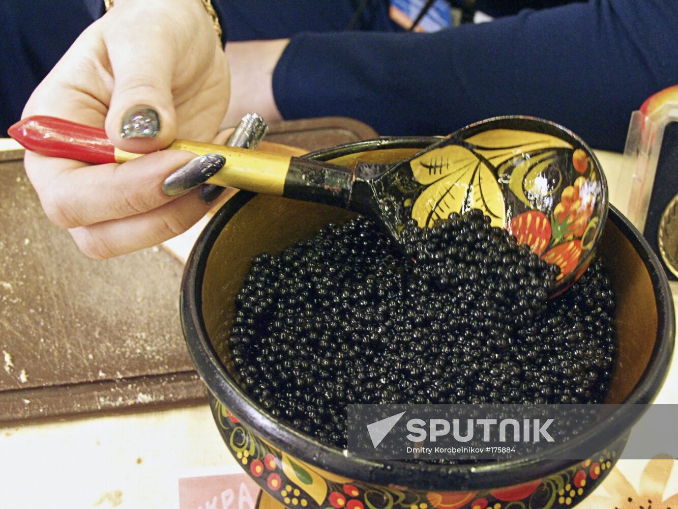 Moscow exhibition "Fish-2003" caviar