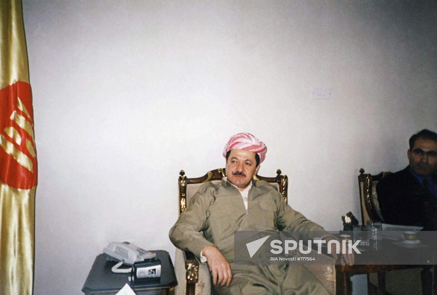 Massoud Barzani, leader of the Kurdish Democratic Party in Iraq.