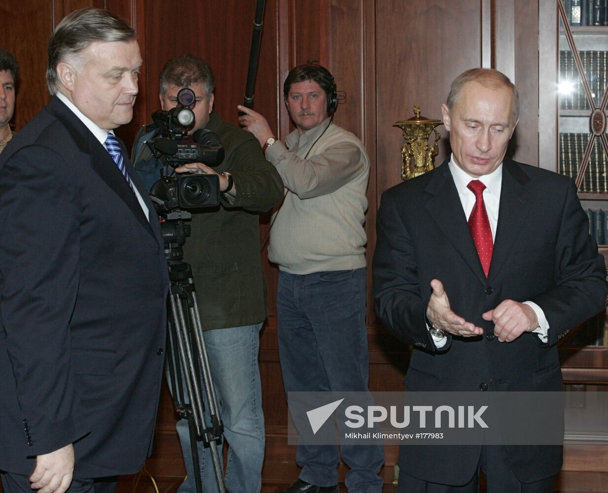 Vladimir Putin and Vladimir Yakunin