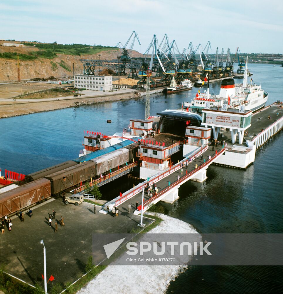 Russia Far East Vanino seaport ferry