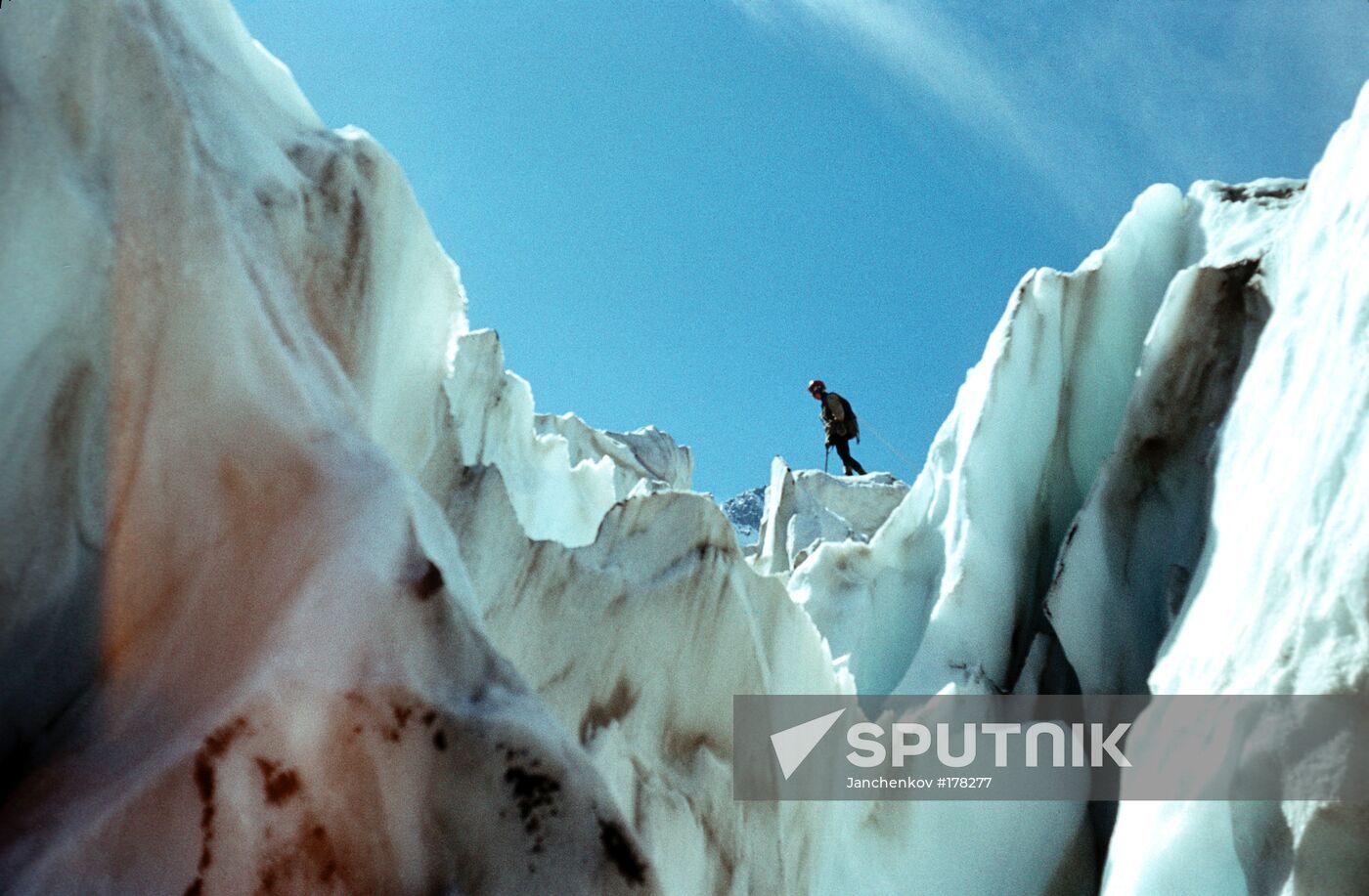 Kabarda-Balkaria North Caucasus glacier mountaineer 