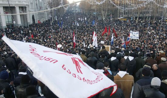 Opposition rally in Tbilisi