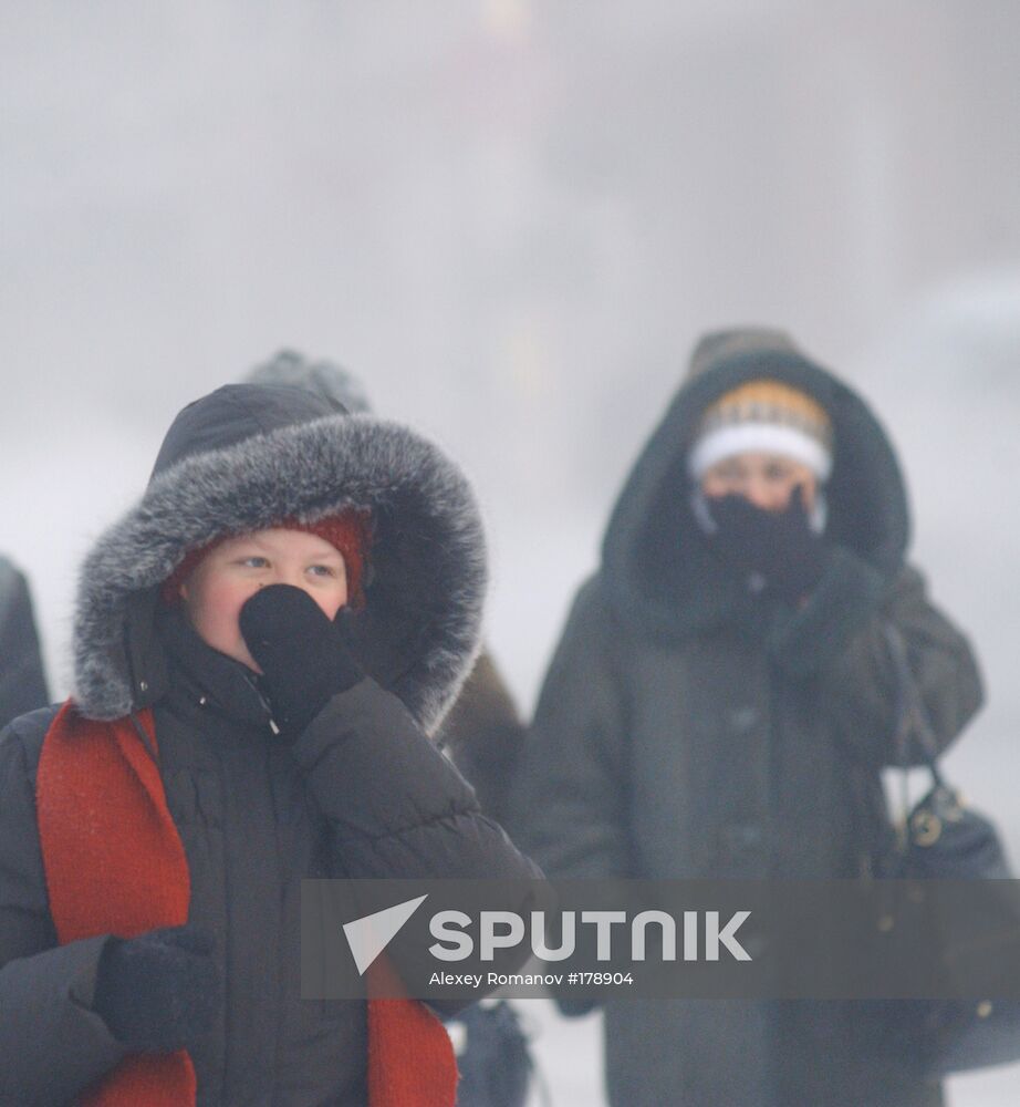 Bitter cold in Chita