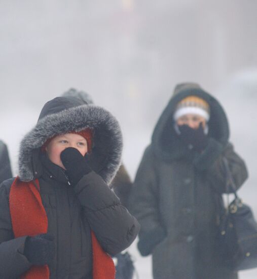 Bitter cold in Chita