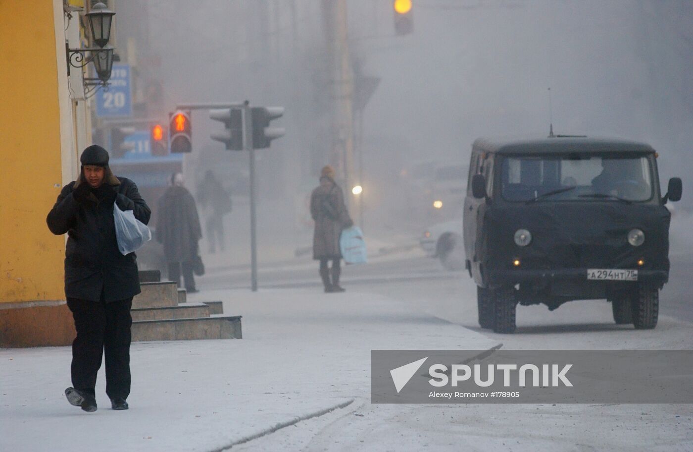 Bitter cold in Chita 