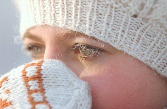 Bitter cold in Chita 