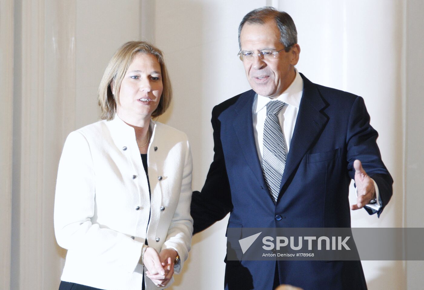 Sergei Lavrov and Tzipi Livni