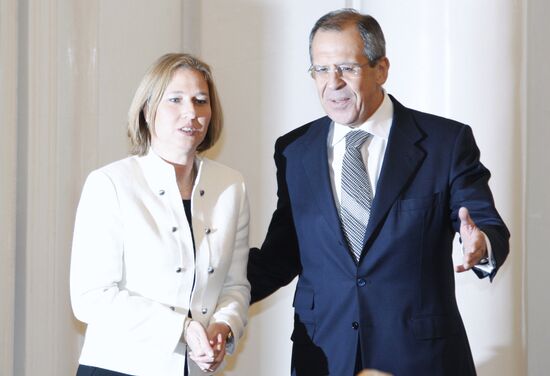 Sergei Lavrov and Tzipi Livni