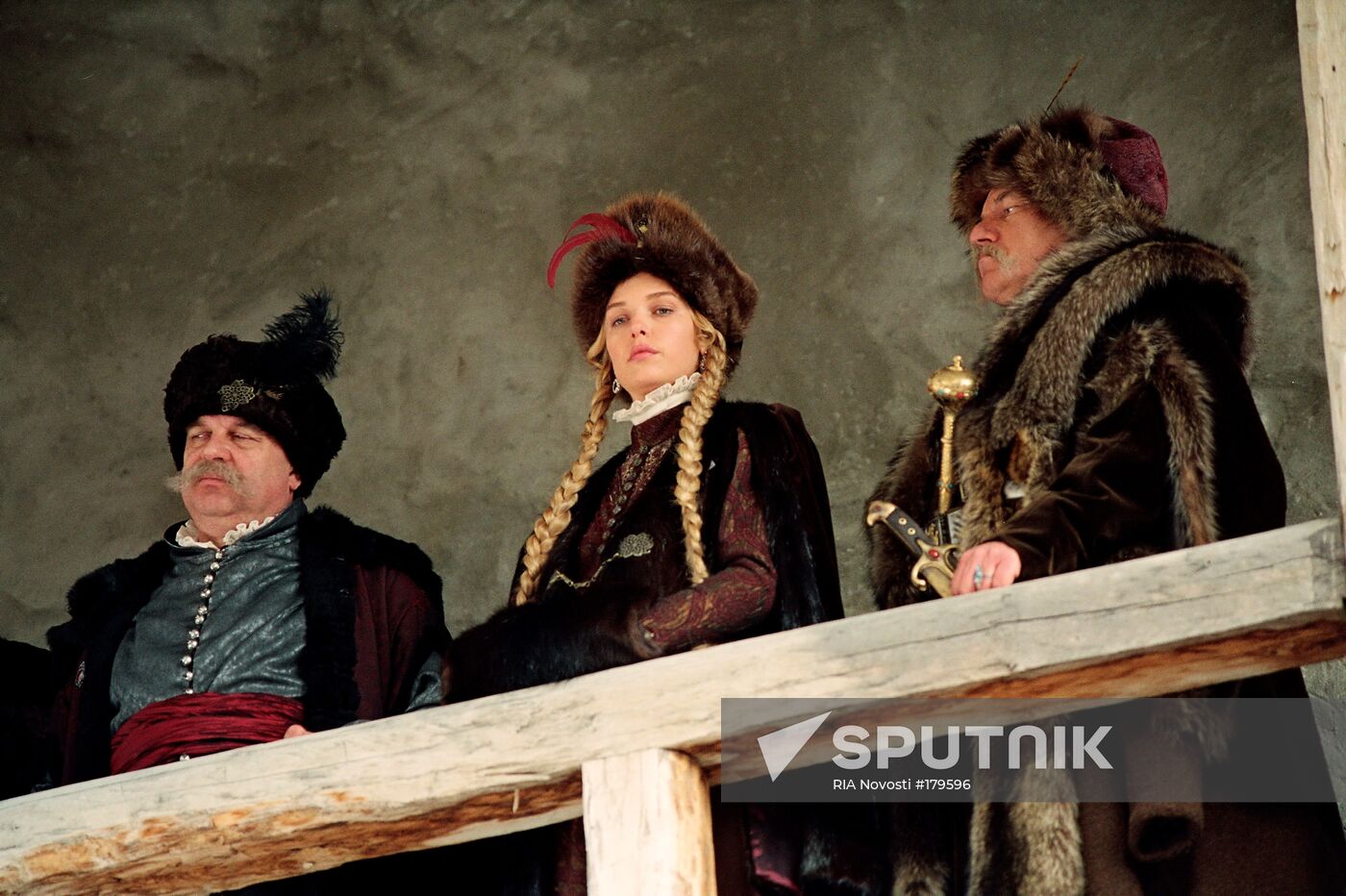 Shooting of the film "Taras Bulba" 