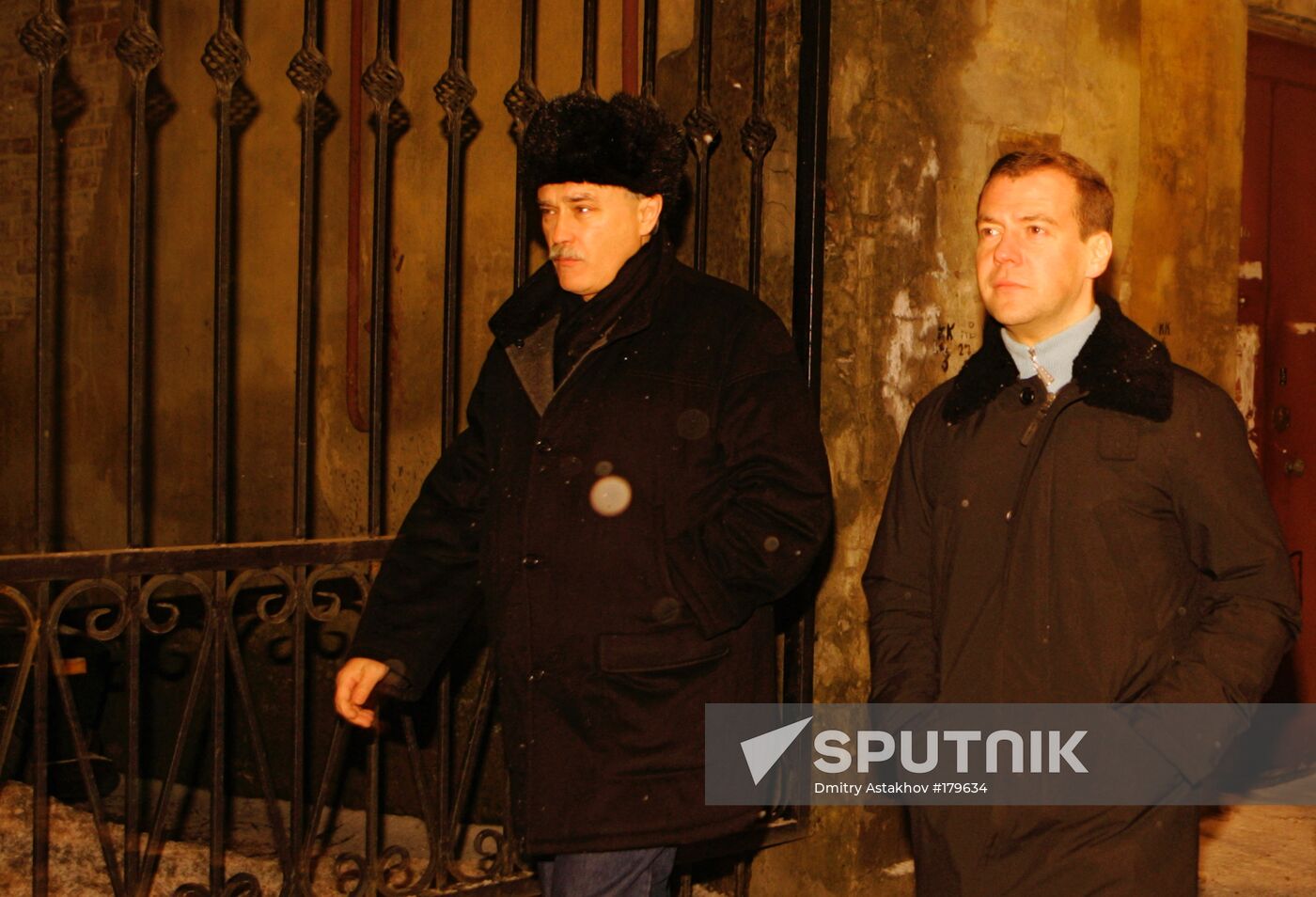 Georgy Poltavchenko and Dmitry Medvedev