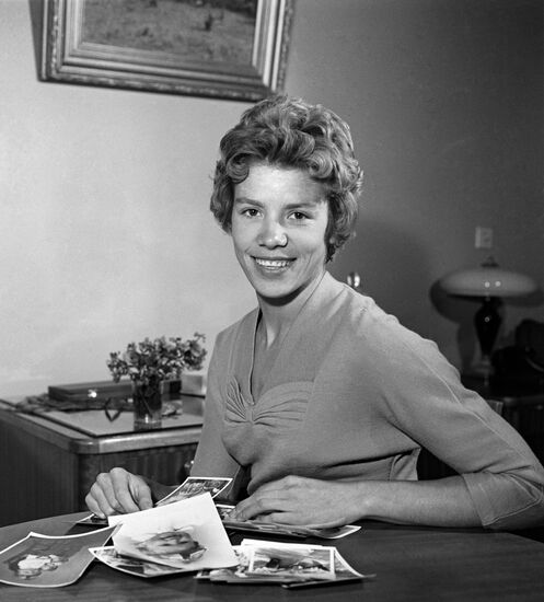Soviet gymnast Larisa Latynina