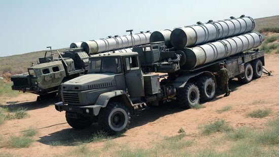 An S-300 surface-to-air missile system