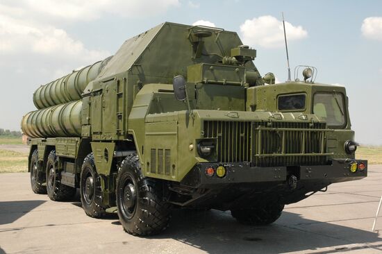 An S-300 surface-to-air missile system