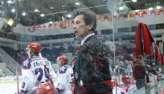 Ice hockey Superleague. CSKA Moscow-Dinamo Moscow 3:0 