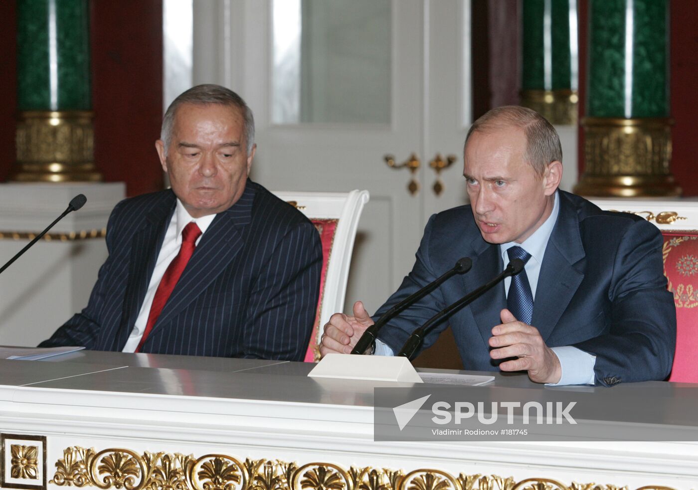 Vladimir Putin Islam Karimov 