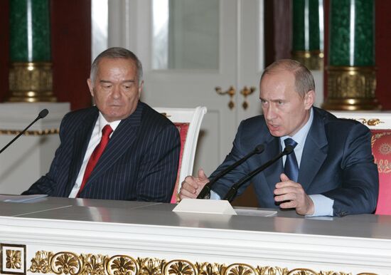 Vladimir Putin Islam Karimov 