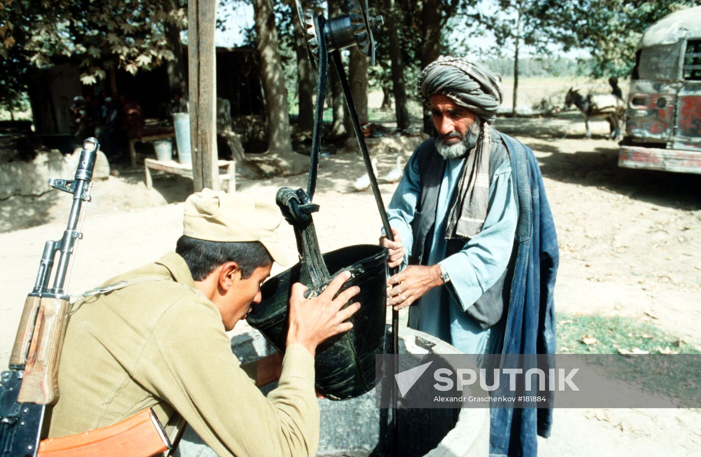Afghanistan Soviet troop water