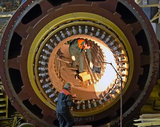 Testing new turbine-generator 